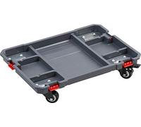 Connex Soporte para ruedas - 4 ruedas giratorias - Incluye dos frenos de estacionamiento - Capacidad de carga de 150 kg - Apto para todas las cajas de sistema Connex - De plástico - Ayuda de