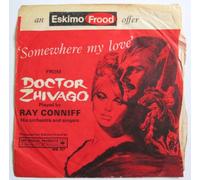 Conniff, Ray - Conniff, Ray Somewhere My Love 7" CBS WB727 EX/EX 1965 picture sleeve, b-side by Percy Faith