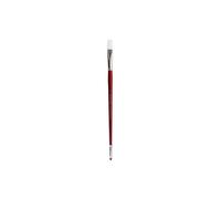 Connoisseur White Taklon Brush All Media LH Flat8