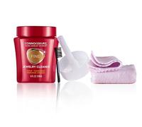 Connoisseurs Limpiador de Joyas Kit - Herramienta de Limpieza para Diamantes, Platino y Oro - Protege Joyas Pendientes y Relojes - Paño Gratis