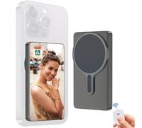 CONNOVA Pantalla de monitor para teléfono Vlog Selfie, conexión inalámbrica de montaje magnético con control remoto, grabación inalámbrica de 1080P, cámara trasera para selfie, vlog en vivo