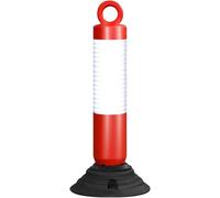Cono canalizador de poste delineador de tráfico de 20 30 y 45 pulgadas conos de seguridad reflectantes pequeños y grandes con base y ganchos conos de tráfico,Alto 50 cm (20 pulgadas) - 1 paquete