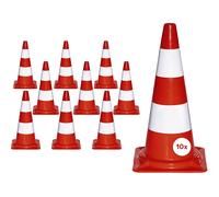 Cono de balizamiento de PVC brilla de día, UE 10 unid.
