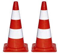 Cono de balizamiento de PVC, UE 2 unid. brilla de día