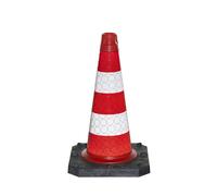 Cono de balizamiento, retrorreflectante, UE 2 unidades, altura 750 mm