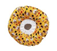 Cono de cabeza o cuello de perro - Collar isabelino suave para mascotas después de la cirugía, mordeduras, recuperación, médico para dejar de lamer las patas anti picazón (L, amarillo)