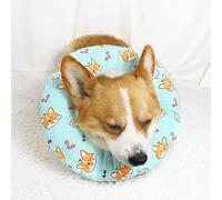 Cono de cabeza o cuello de perro - Collar isabelino suave para mascotas después de la cirugía, mordeduras, recuperación, médico para dejar de lamer las patas anti picazón (L, verde)
