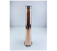 Cono de cobre de 102 mm OD119 x 2 pulgadas OD64, reductor de triple abrazadera para cabeza de cebolla, longitud 500 mm, grosor 2 mm