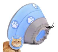 Cono de gato - Collar de recuperación ajustable para perro, cono protector suave para el cuello | Collar transpirable para perros para gatos y cachorros, antimordeduras, antilamidos, heridas