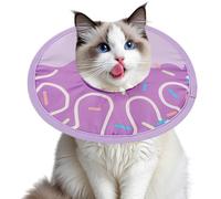 Cono De Gato - Cono De Cuello Plegable Resistente Al Agua, Donut De Cuello Cómodo | Accesorios Para Mascotas, Collar Isabelino Para Gatito Pequeño Collar De Cono De Gato Ligero Para Confor