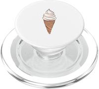 Cono de gofre de helado de vainilla PopSockets PopGrip para MagSafe