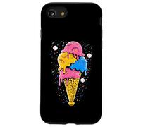 Cono de Goteo de Helado de béisbol Divertido para jóvenes y niños Amantes de los Deportes Carcasa para iPhone SE (2020) / 7/8