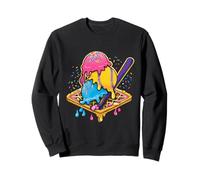 Cono de Goteo de Helado de béisbol Divertido para jóvenes y niños Amantes de los Deportes Sudadera