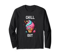 Cono de helado chill out kawaii Manga Larga