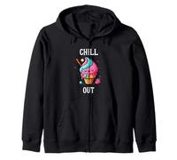 Cono de helado chill out kawaii Sudadera con Capucha