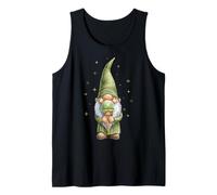Cono de Helado, gnomo, trébol, día de San Patricio, día de Las Hamburguesas Camiseta sin Mangas