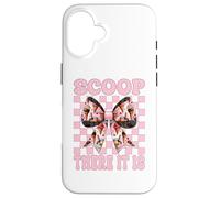 Cono de Helado niña mamá Rosa Coqueta Arco Cuchara There It Is Carcasa para iPhone 16