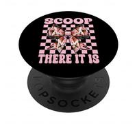 Cono de Helado niña mamá Rosa Coqueta Arco Cuchara There It Is PopSockets PopGrip Adhesivo