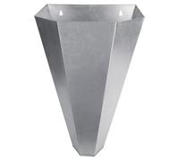 Cono de metal para manipulación de aves de corral con parte trasera plana estable para una instalación segura, reduce el estrés de las aves para eliminar el trabajo, ganado y reducir el estrés