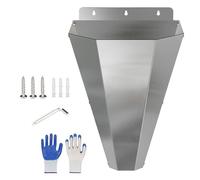 Cono de procesamiento de pollo: soporte de sujeción de acero resistente, incluye guantes protectores para un manejo seguro, configuración de control de sacrificio, construcción resistente de larga dur