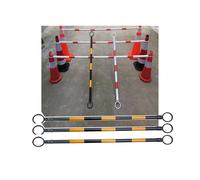 Cono de Seguridad Ajustable, Extensible de 90 a 200 cm, Ligero y Duradero, Amarillo, 6 Unidades para Seguridad Vial y gestión de Eventos.