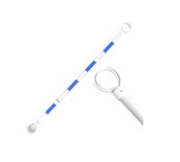 Cono de Seguridad Extensible, Barrera retráctil portátil de 90 cm a 180 cm para construcción Vial, Color Negro y Amarillo, 25 Unidades (Azul de 1,25 m a 2 m, Cono no Incluido)