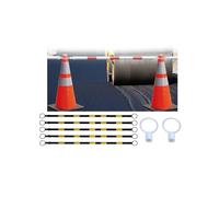 Cono de Seguridad Reflectante Ajustable, Barrera de Seguridad expandible para estacionamientos, Ligera y portátil (25 Unidades)