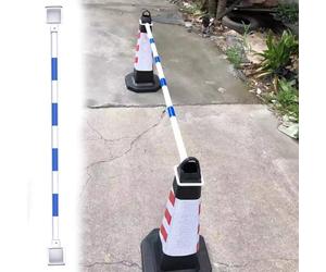 Cono de Seguridad Vial expandible, Paquete de 3, Barrera de Seguridad Vial Azul para construcción y estacionamiento en entradas, Valla de plástico Resistente.