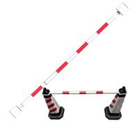 Cono de Seguridad Vial Extensible con película Reflectante de 1,2 a 2 m, Barrera Ligera for estacionamientos.(Red and White,1pc)
