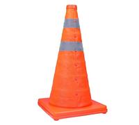 Cono de seguridad vial plegable - Marcador de tráfico naranja, dispositivo de precaución reflectante, herramienta de barrera expandible, equipo especial para aparcamientos de aparcamiento, juego de
