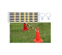 Cono de tráfico Extensible - Barrera de Seguridad retráctil Reflectante de Alta Resistencia para estacionamientos - Ajuste estándar de Bucle de Cono - Paquete de 10