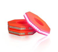 Cono de tráfico LED recargable - Luz de advertencia luminosa for trabajo nocturno, visibilidad de 360°, compatible con todos los conos de carretera