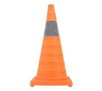 Cono de Tráfico Plegable 28 Pulgadas con Collar Reflectante Seguridad Vial Multiusos para Emergencias y Capacitación Conductores