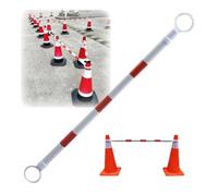 Cono de tráfico retráctil portátil de 4,1 a 6,56 pies, Cono Reflectante for estacionamiento en Carretera, Ideal for Conos y barreras de construcción.(Red and White,1pc)