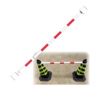 Cono Extensible telescópico de 1,2 a 1,9 m, Barra de Seguridad for estacionamiento, Barrera for construcción de Carreteras, Conos de Carretera excluidos(Red and White,1pc)