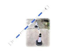 Cono Extensible telescópico de 1,2 a 1,9 m, Barra de Seguridad for estacionamiento, Barrera for construcción de Carreteras, Conos de Carretera excluidos(Blue and White,1pc)