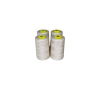 CONO HILO POLIESTER 5000 YD 40/2, Para Máquinas de Coser, Bordar a Mano, Kits de Costura, Bobinas de Hilo, Alta Durabilidad, Durabilidad Superior 4 Und (Beige tostado)