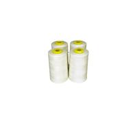 CONO HILO POLIESTER 5000 YD 40/2, Para Máquinas de Coser, Bordar a Mano, Kits de Costura, Bobinas de Hilo, Alta Durabilidad, Durabilidad Superior 4 Und (Beige claro)