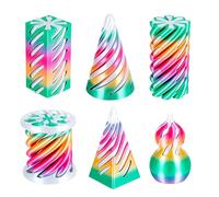 Cono imposible impreso en 3D - 6 piezas decoración de oficina, impresión 3D, juguete de bolas para pirámide imposible, para adultos, oficina, aula, meditación y viajes