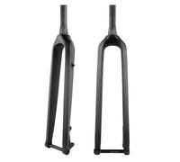 Cono negro mate, 26", Gravel Carbon Mountain Bike Horquilla rígida 26'' 27.5'' 29'' Tenedor rígido Freno de disco 15X100mm Eje delantero Horquilla 1~1/2'' Cono recto Tubo de dirección Inalámbrico