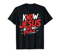 Conoce a Jesús Conoce la Paz Religión Dios Iglesia Cristianos Camiseta