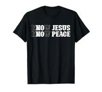 Conoce a Jesús Conoce la Paz Religión Dios Iglesia Cristianos Camiseta