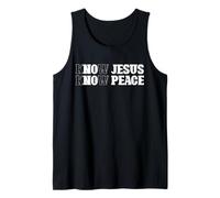 Conoce a Jesús Conoce la Paz Religión Dios Iglesia Cristianos Camiseta sin Mangas