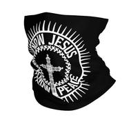 Conoce A Jesús Conoce La Paz Unisex Calentador De Cuello Transpirable Bandana Resistente Al Viento Braga De Cuello para Moto Senderismo Ciclismo Correr