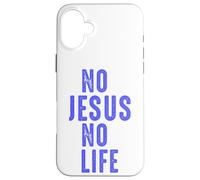 Conoce a Jesús Vida Fe Religioso Cristianismo Biblia Regalo Carcasa para iPhone 16 Plus