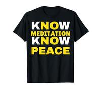 Conoce Meditación Conoce Paz Mindfulness Calma Camiseta