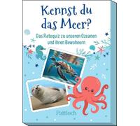 ¿Conoces el mar?: El cuestionario de consejos sobre nuestros océanos y sus habitantes | Pruebas para niños a partir de 6 años | UN divertido juego de 50 cartas sobre animales marinos y habitantes