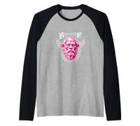 Conócete a ti Mismo Filosofía Antigua Sócrates En Marco Floral Camiseta Manga Raglan