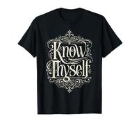 Conócete a ti Mismo Filosofía Griega Know Thyself Camiseta