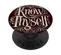 Conócete a ti Mismo Filosofía Griega Know Thyself PopSockets PopGrip Adhesivo